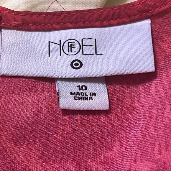 Fe Noel X Target Palm Leaf Contrast Flutter Sleeve Satin Maxi Dress 10 - Picture 8 of 8